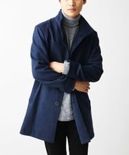 残りわずか／洗える】ポンチスエード スタンドコート(その他のコート