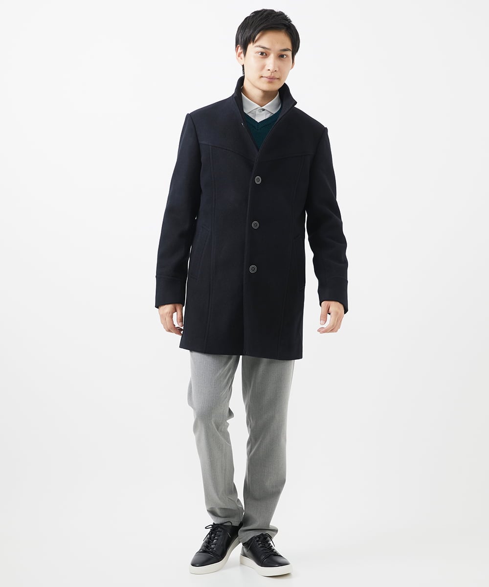 残りわずか/在庫限り！】ベーシックコート / TEC SILKY MELTON(ステン