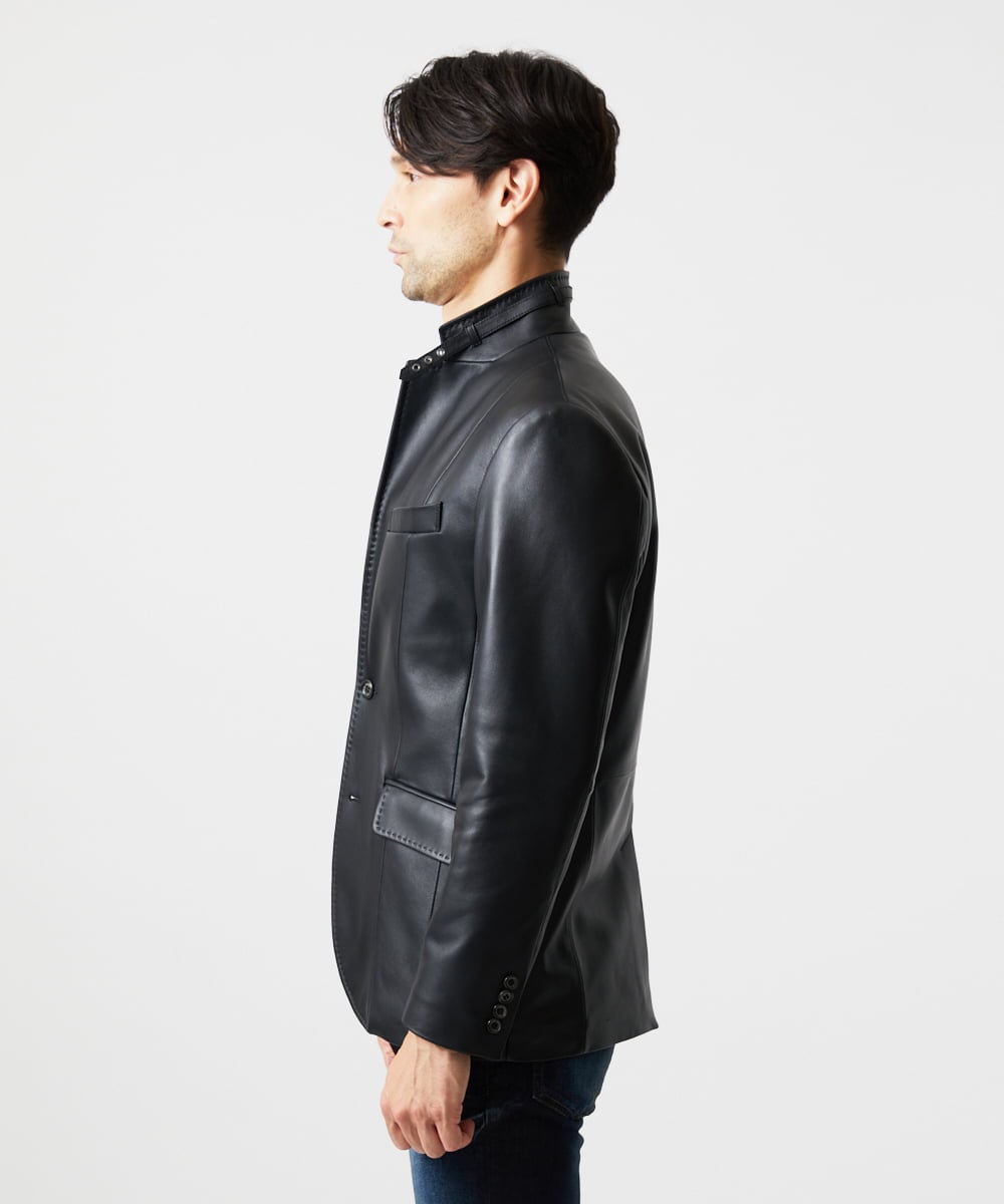 ラムレザーコンバーチブルジャケット(テーラードジャケット) | MICHEL