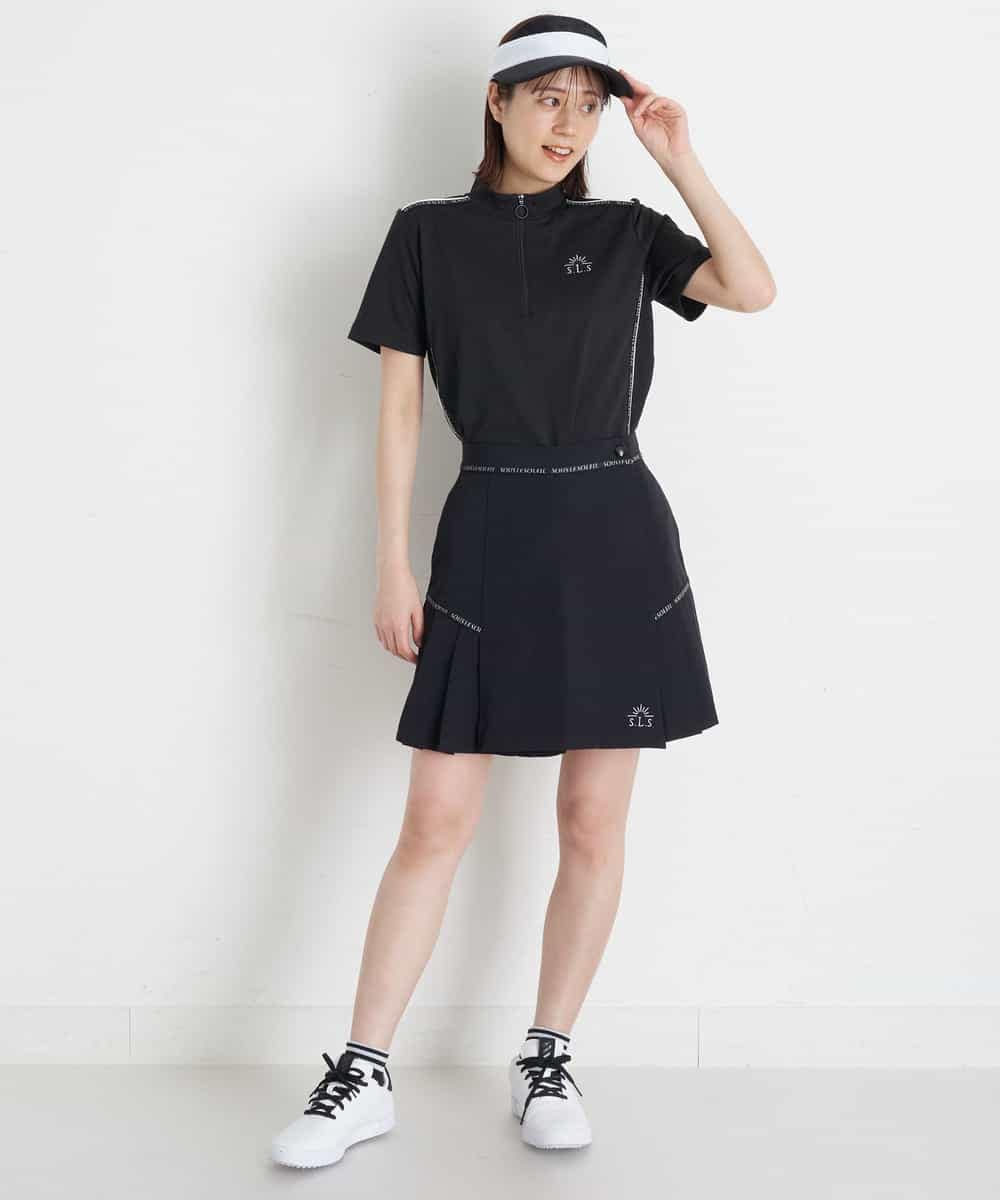 レディースゴルフウエア ハーフZIPモックネックトップス(カットソー・T