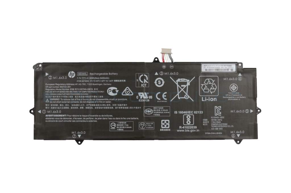 HP Pro Tablet x2 612 G2 original Battery 41.58Wh - sparepartworld.com