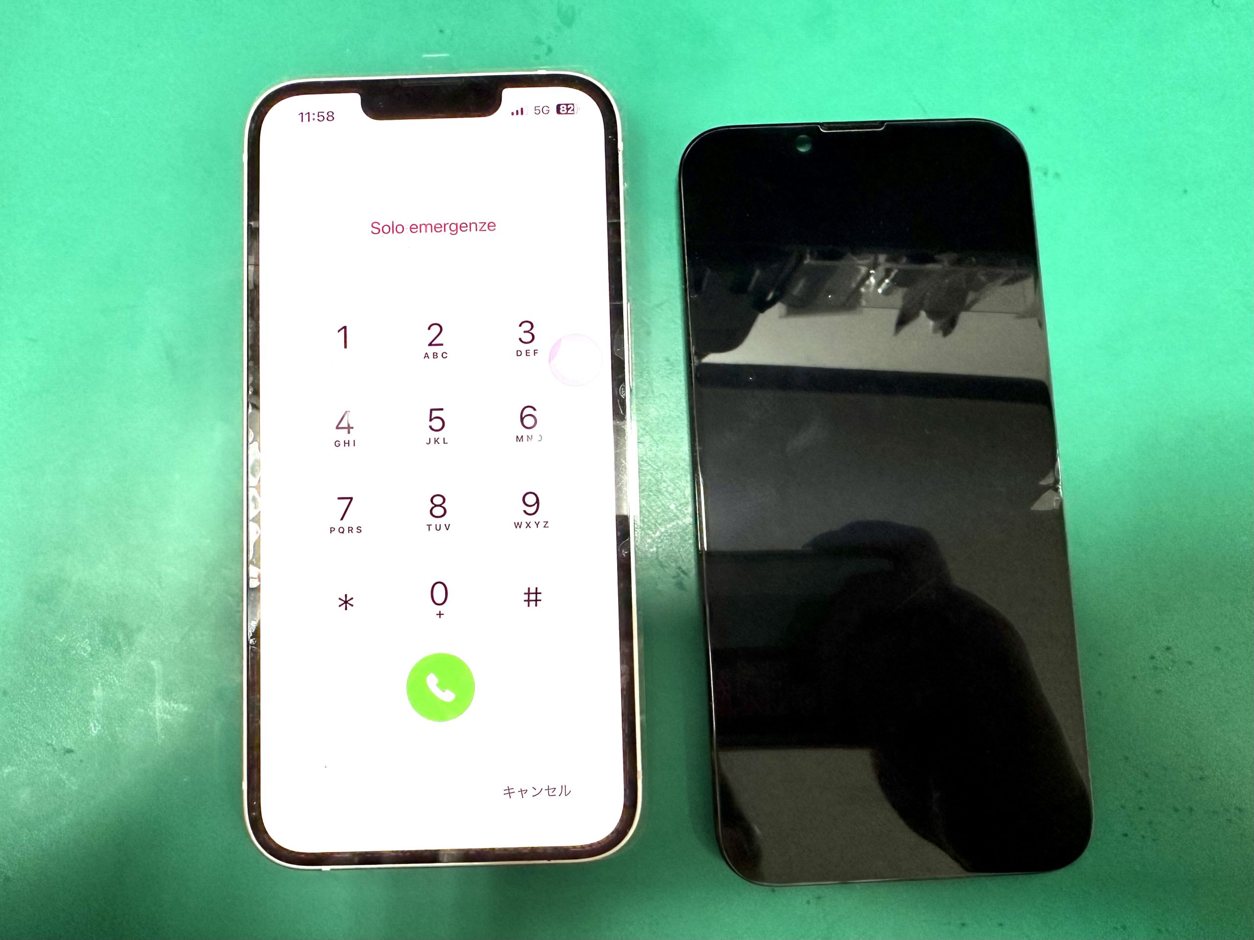 iPhone14 フロントパネル交換 | iPhone修理アイサポ 修理事例