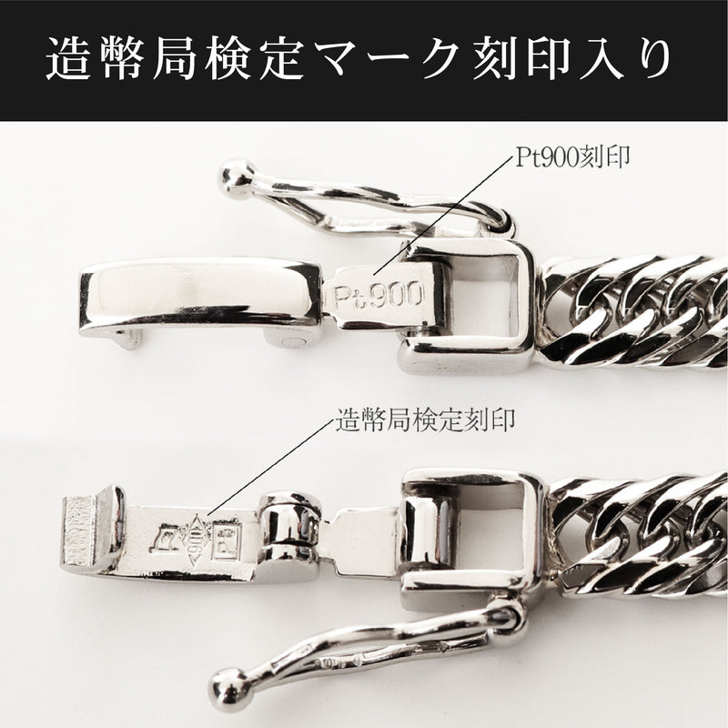 喜平 ネックレス Pt900 トリプル 8面 27g 45cm 造幣局検定マーク
