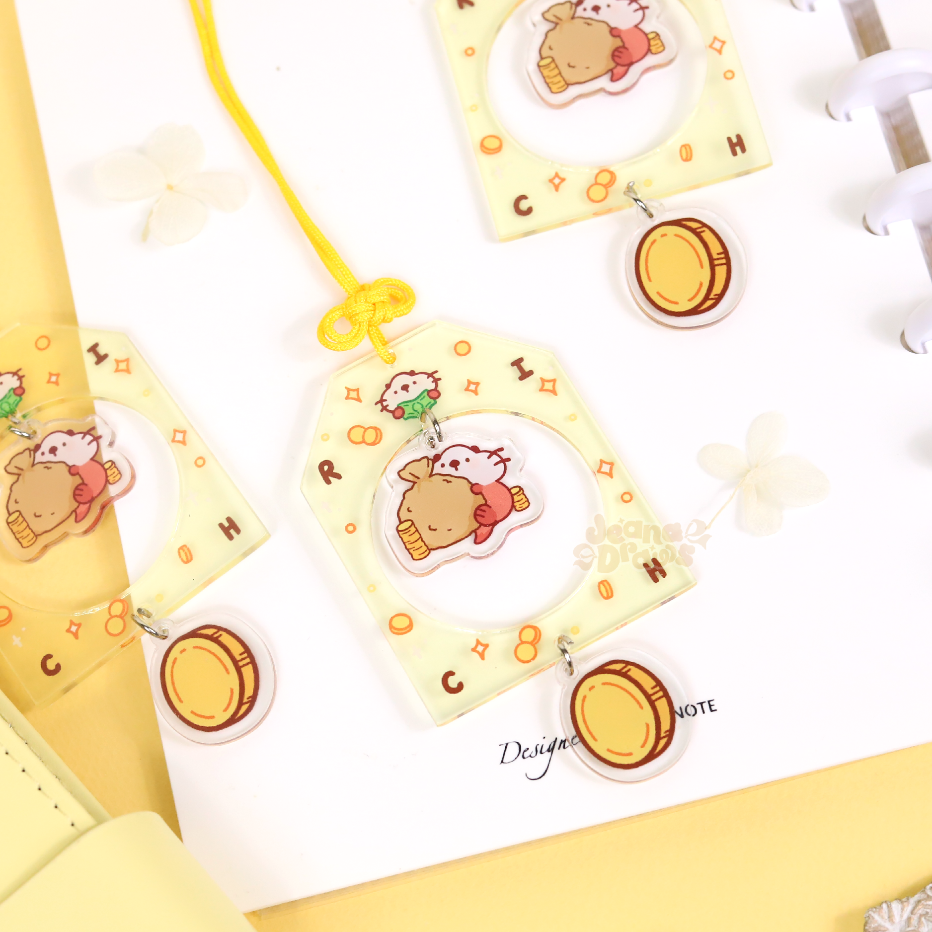 Lakko Otter Omamori Keychain – JeanaDraws