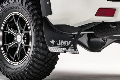 JAOS マッドガードⅢ リヤセット ブラック プラド 150系｜株式会社