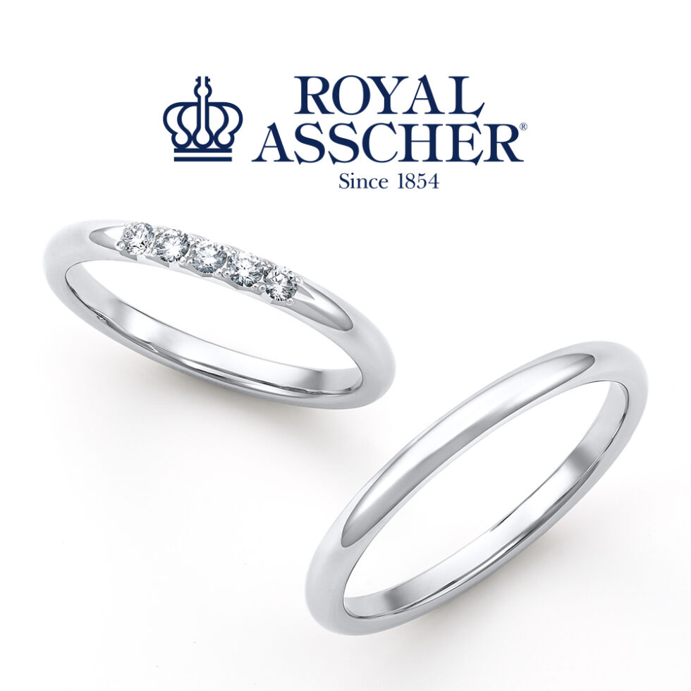 ロイヤルアッシャー「ピュールプラチナ」(Pt999)結婚指輪 WRA904
