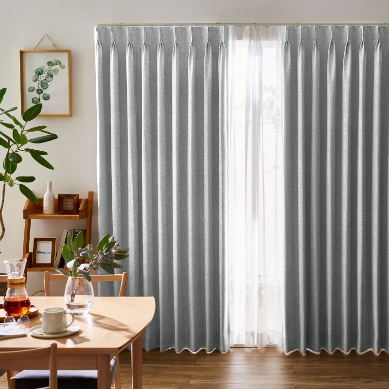 静 カーテン JF-94046R ライトグレー ｜ジャストカーテン