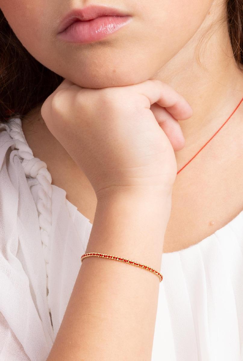 イエローゴールドの、 Aurore Enfant チェーンブレスレット