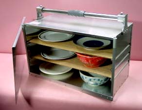 出前箱（おかもち）洋食 6型（横3段x2）アルミ製