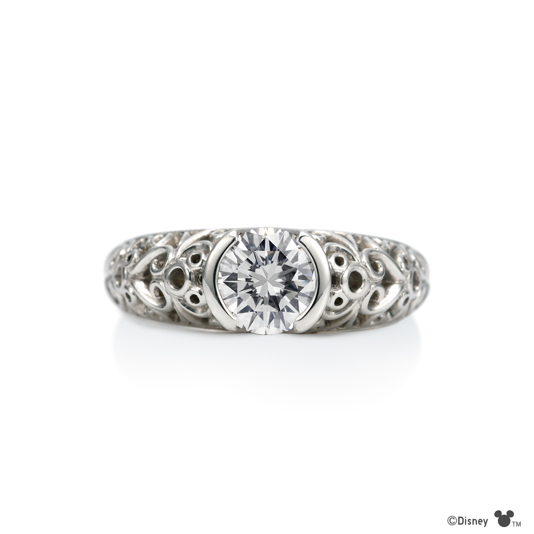 ミッキーマウス/婚約指輪[DODE-1000]｜オーダーメイド-エンゲージリング-