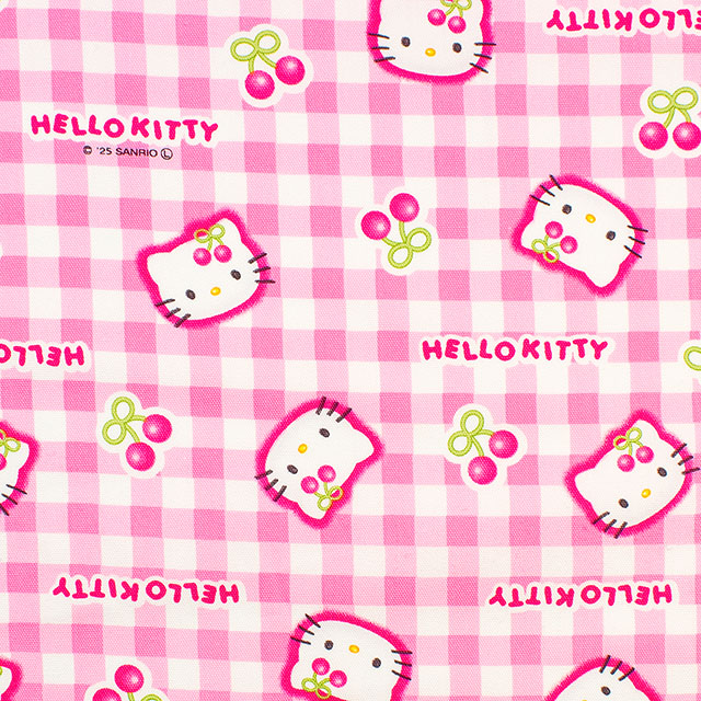 生地 ハローキティ サクランボ/オックス（832032） PO.ピンク オカダヤ