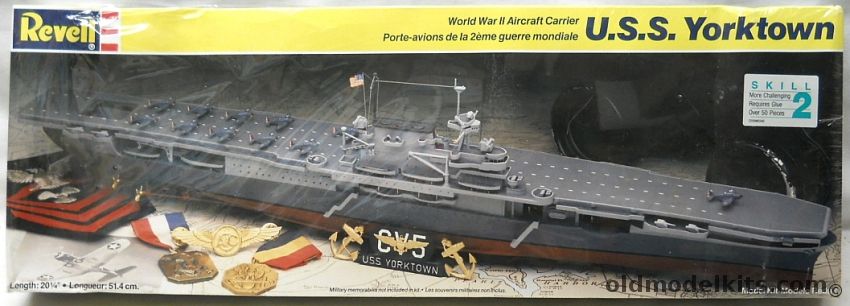 Revell 1/490 USS Yorktown CV-5 Aircraft Carrier, 5224