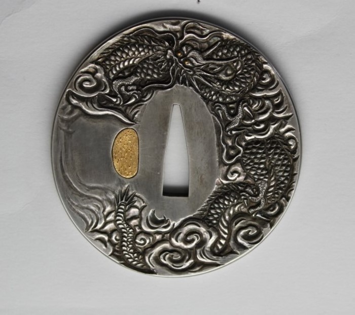 鍔・縁・頭・栗型・鐺・龍一式金具 範光作