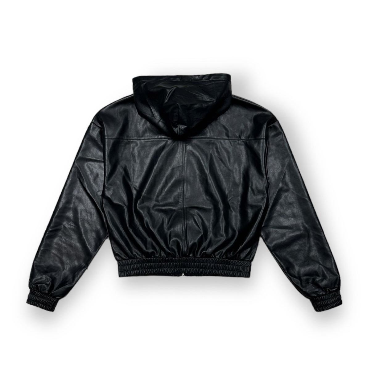 LAST NEST / leather zip hoodie - OTHELLO KUMAMOTO
