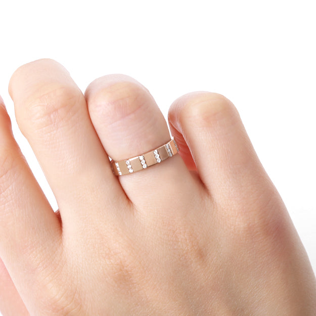 K18/Pt「ゾーイ」リング｜【オレフィーチェ】Orefice