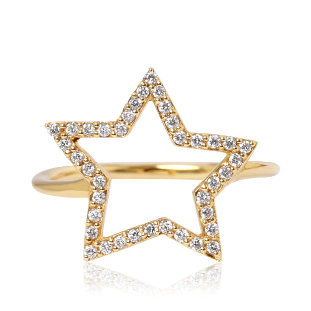 K18/Pt「ロージー スター」リング｜【オレフィーチェ】Orefice