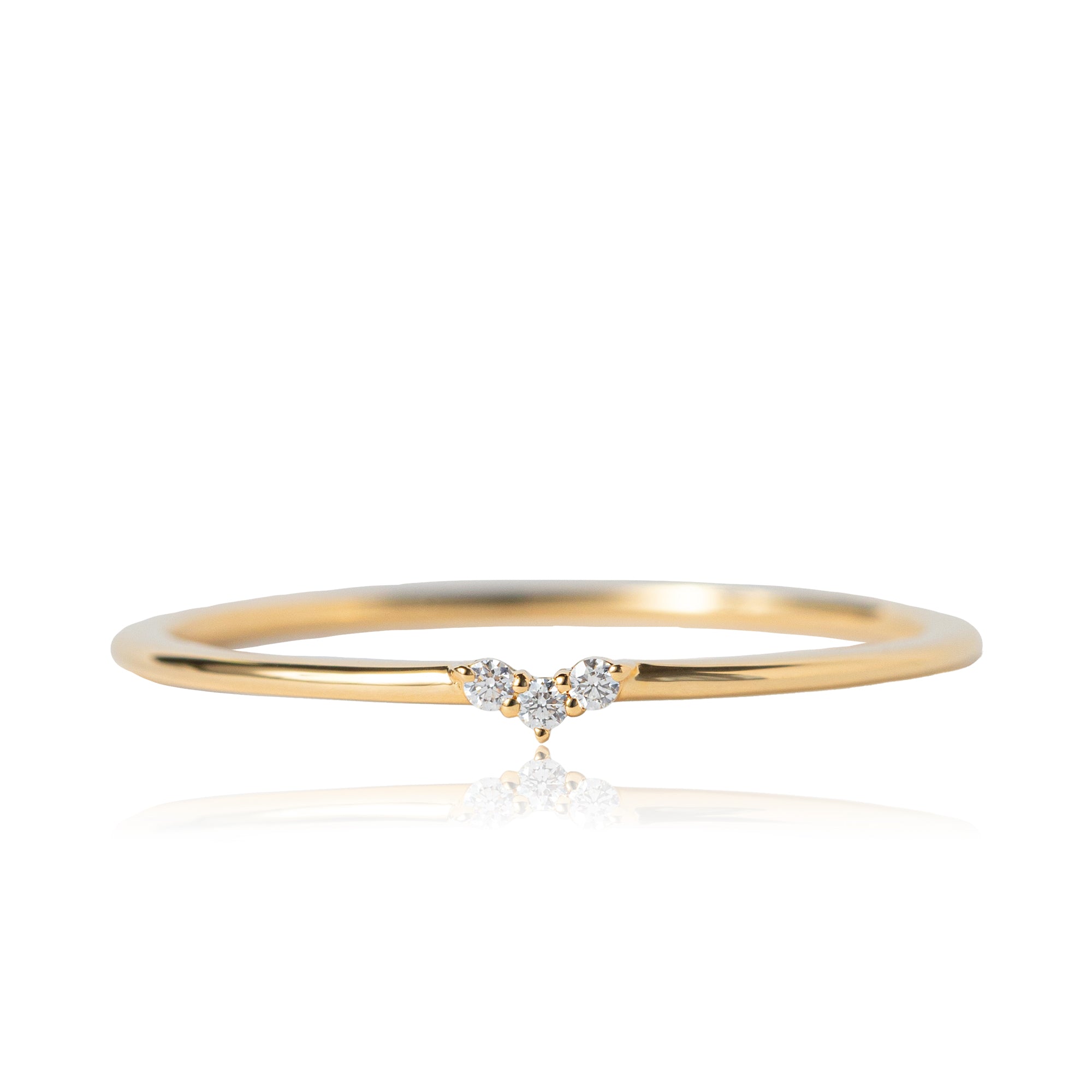 K18/Pt「ミアナ」リング － イエローゴールド｜【オレフィーチェ】Orefice