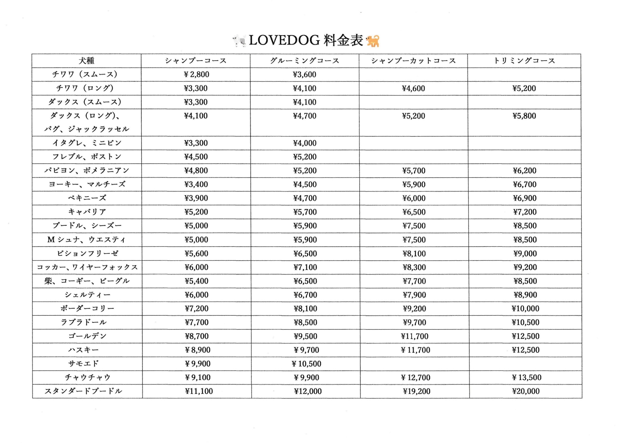 価格改定20260107