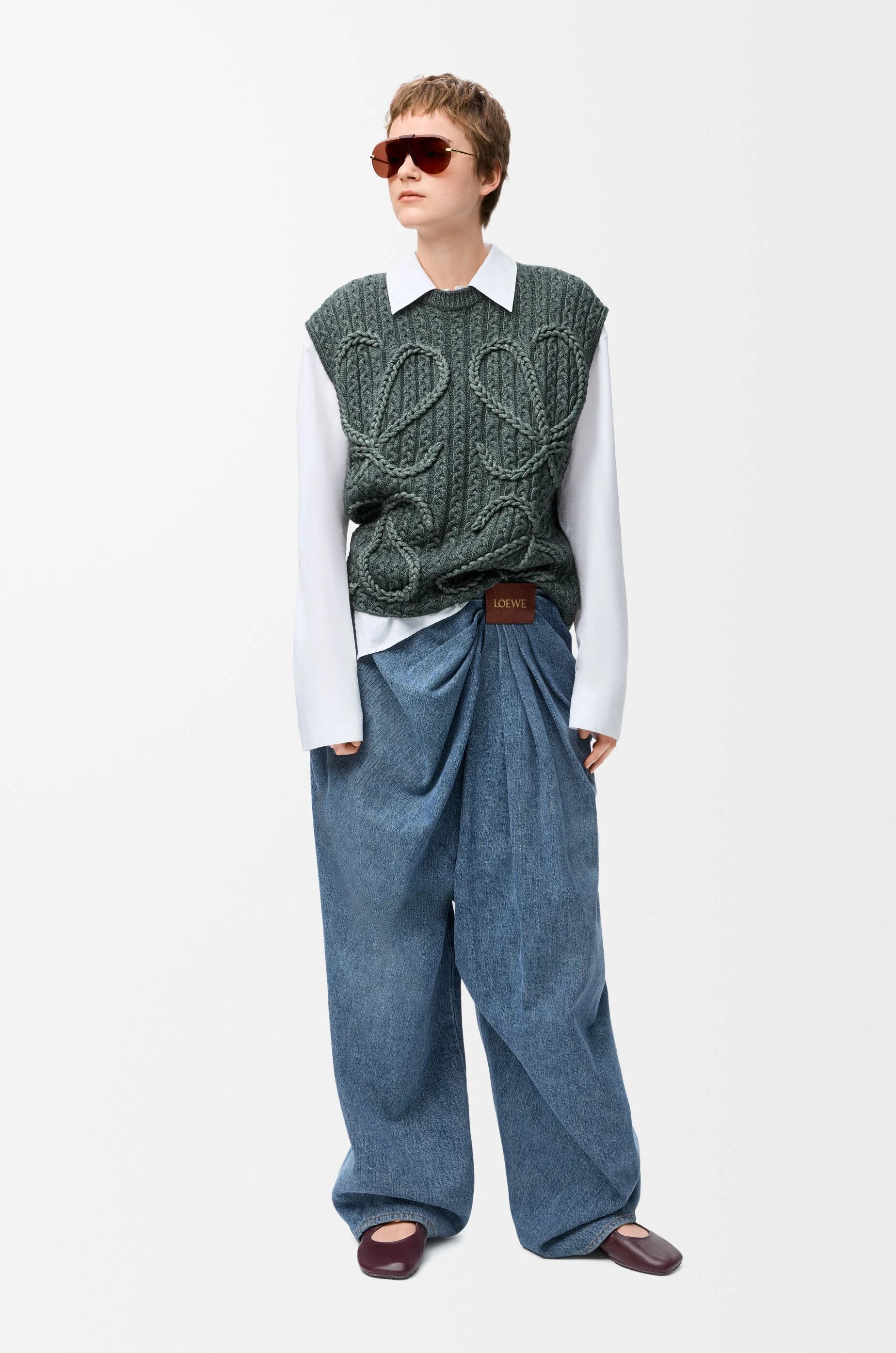 ドレープ ジーンズ（デニム） ブルー - LOEWE Japan official website