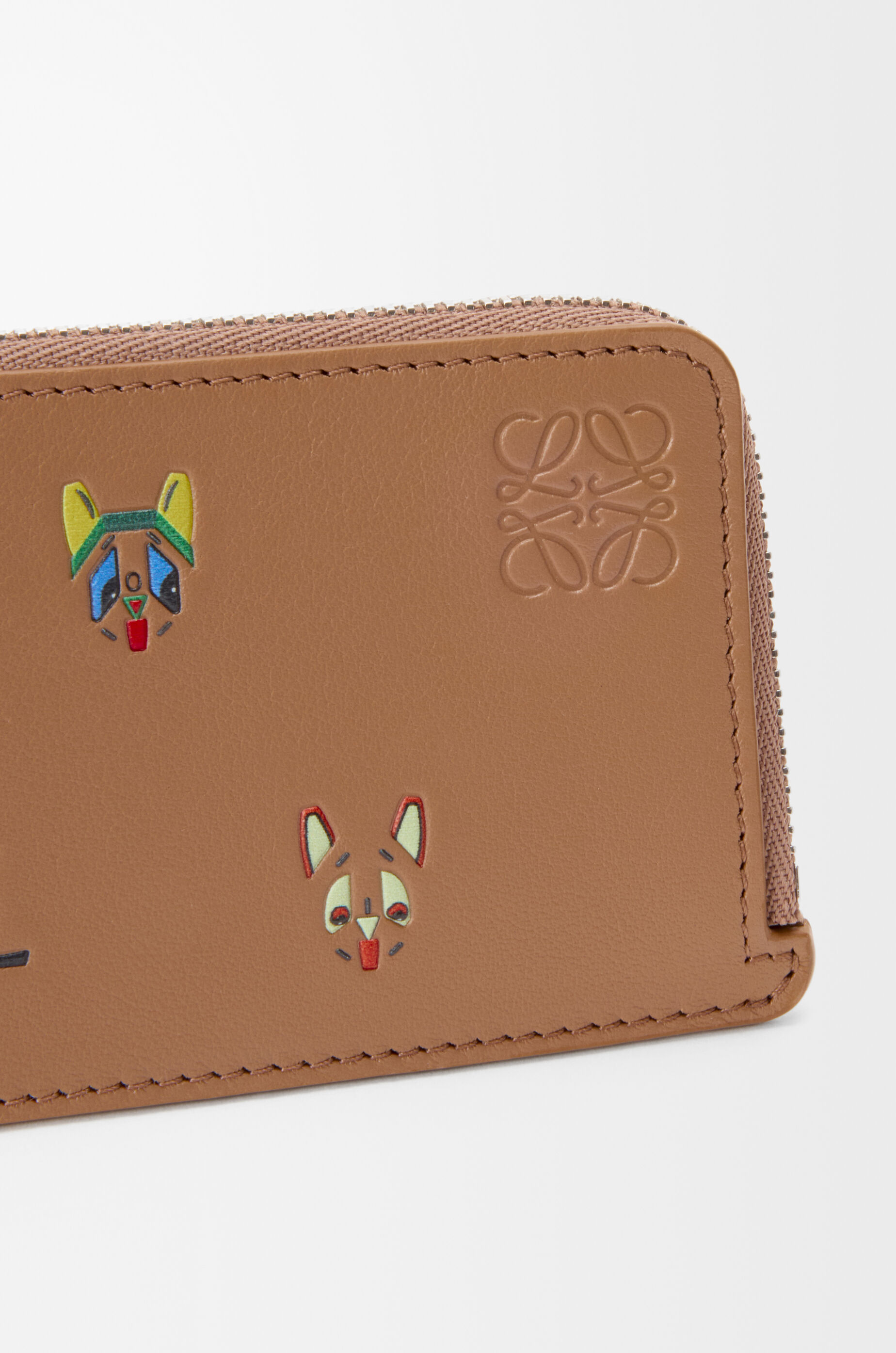 キャッツ コインカードホルダー（クラシックカーフ） ブラウン - LOEWE