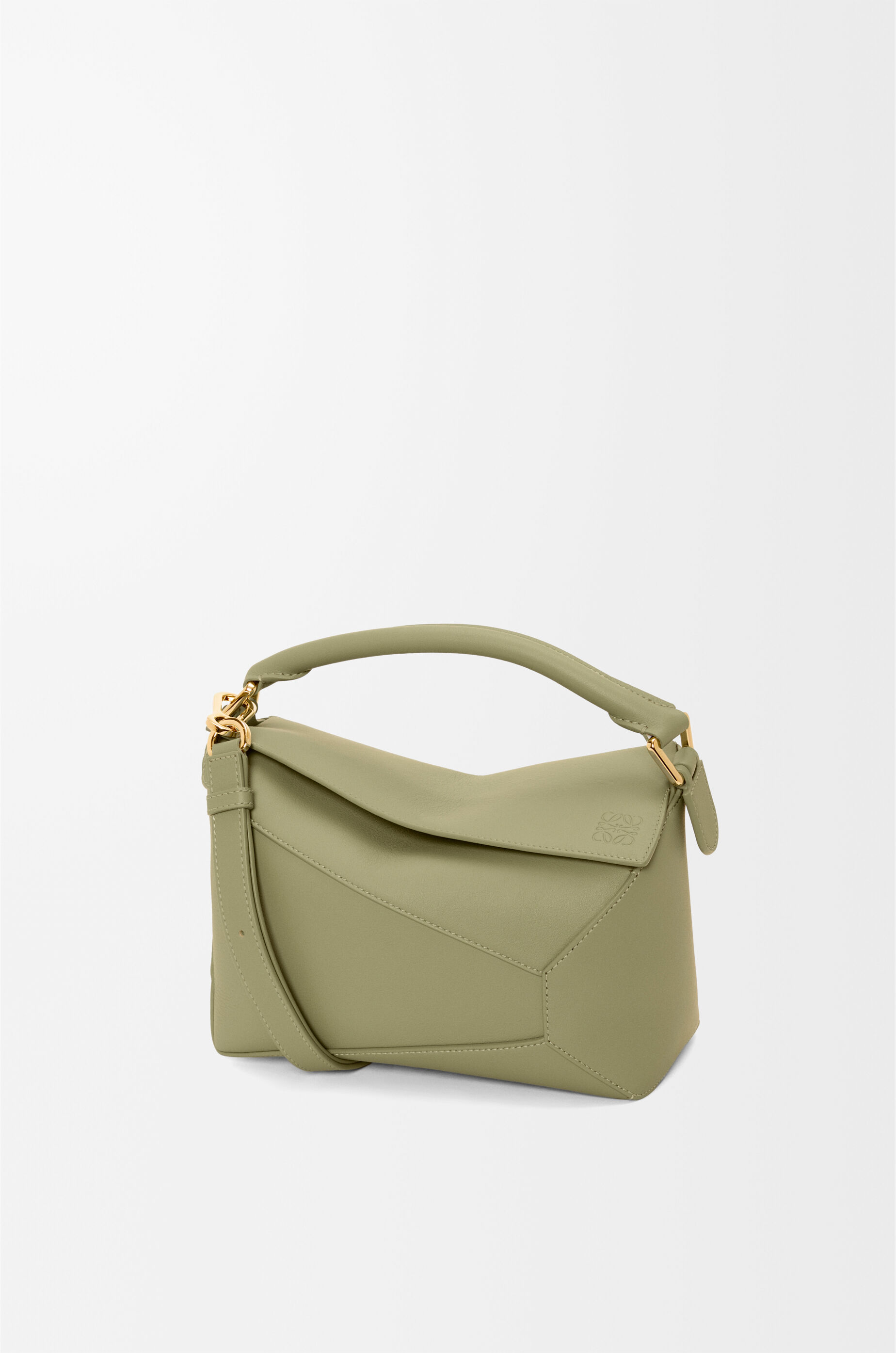 パズルバッグ スモール（クラシックカーフ） グリーン - LOEWE Japan