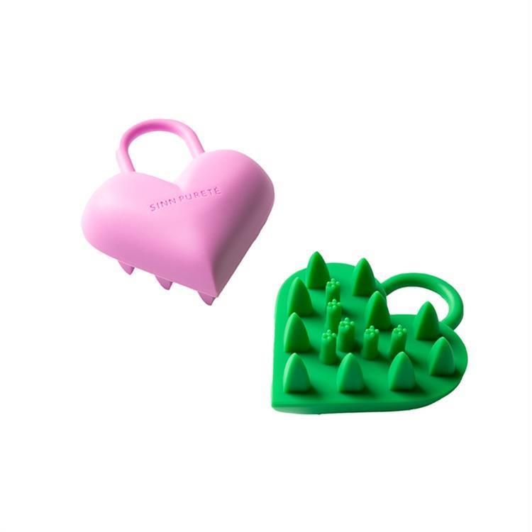 ハートロックスカルプブラシ グリーン(グリーン): コスメ