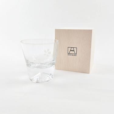 田島硝子 富士山 ロックグラス桜 クリア(ロックグラス桜): ホーム