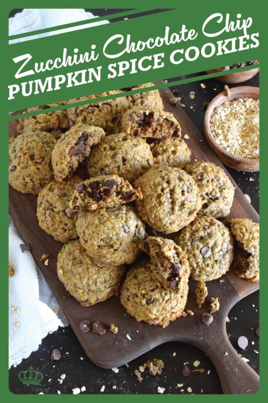 Zucchini Chocolate Chip Pumpkin Spice Cookies - Lord Byron's Kitchen
