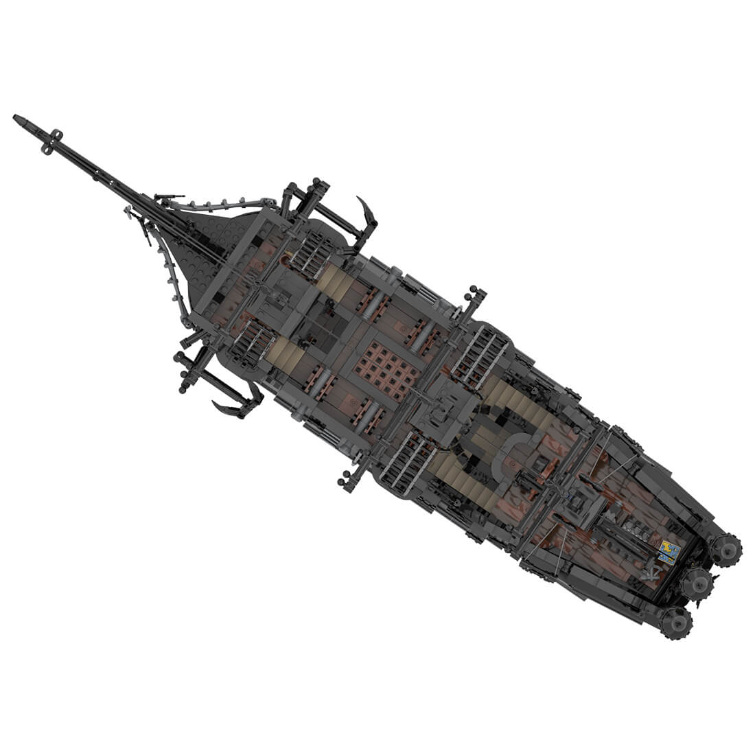 The Black Pearl Medieval Pirate Ship Model(3049PCS) | Letbricks