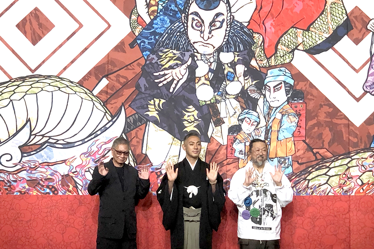 村上隆がデザインした、吉例顔見世興行『十三代目市川團十郎白猿襲名