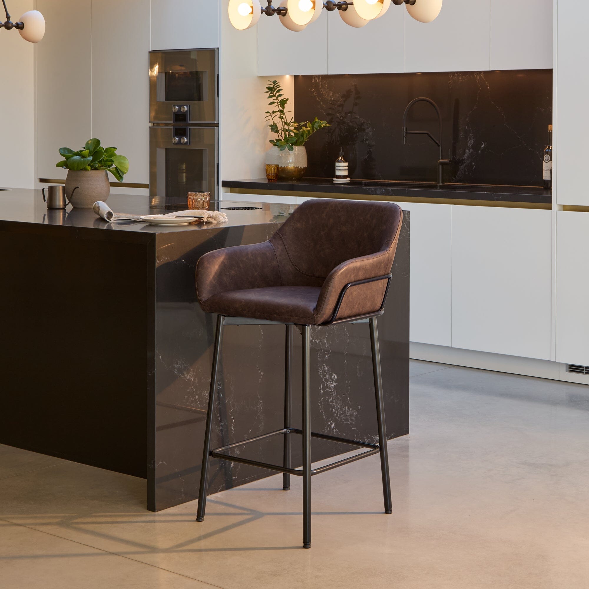 Reagan Saddle Brown Bar Stool – Laura James