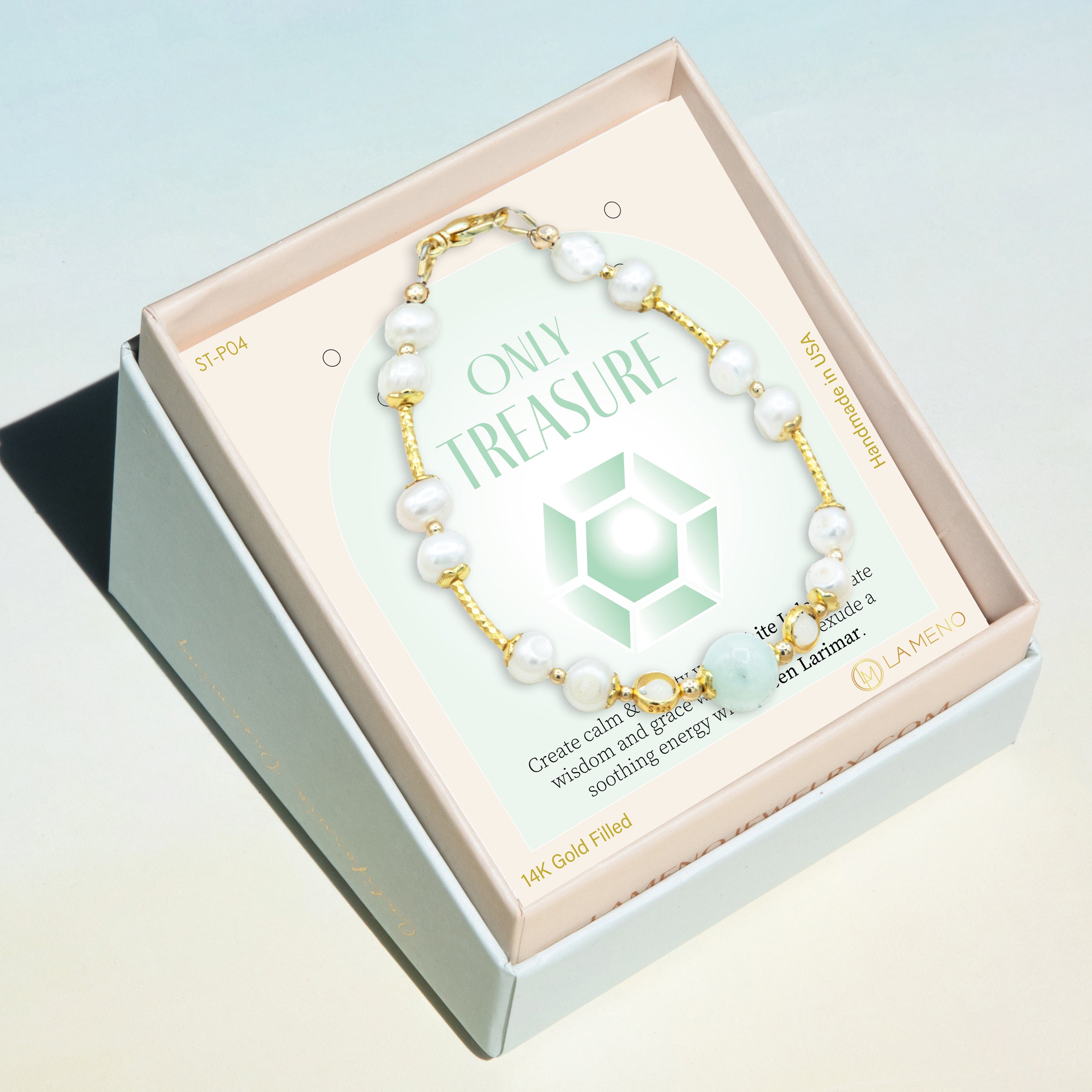 Only Treasure | Handmade Pearl Bracelet for Her | Freshwater Pearl