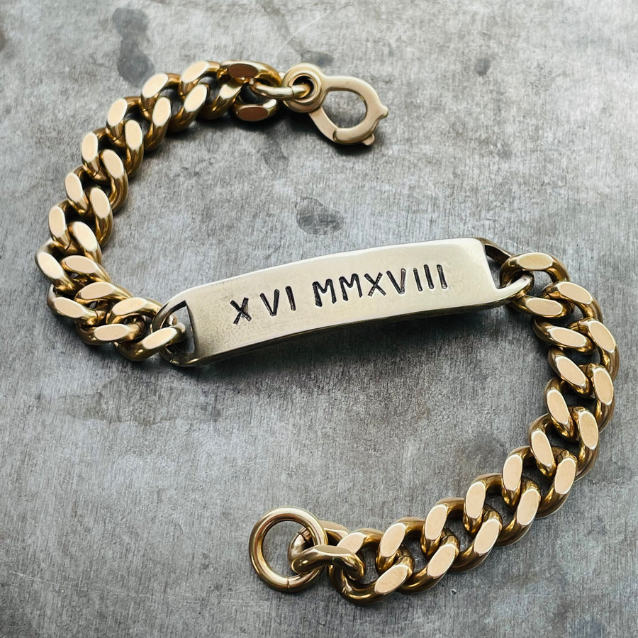 Classic ID Bracelet - Custom Stamped – LHN Jewelry