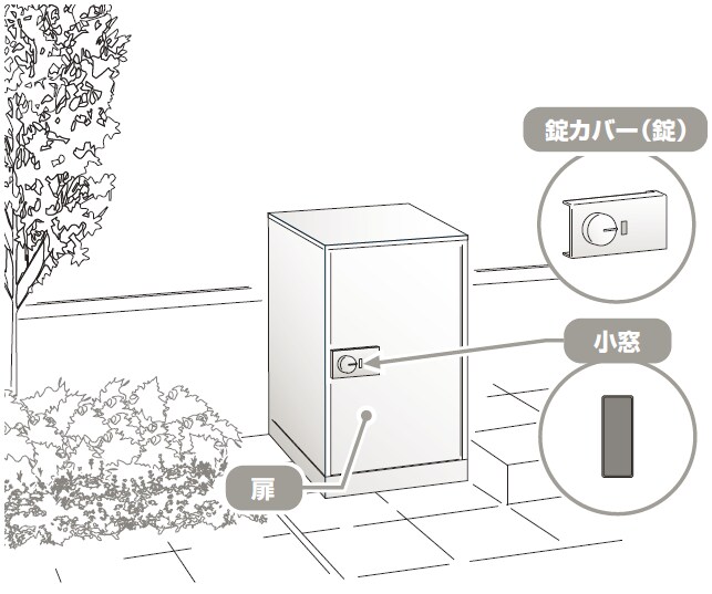 LIXIL | お客さまサポート | 宅配ボックスKT UF051 TOP | 宅配ボックス