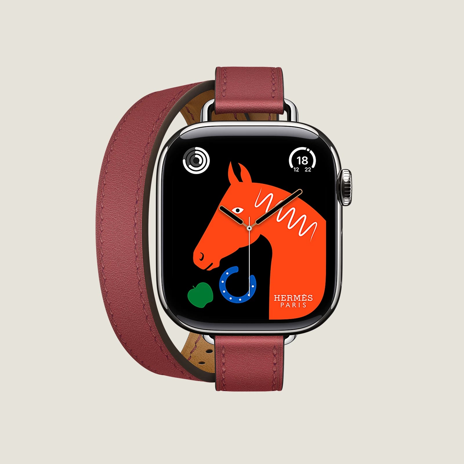 Series 10 Case & Band Apple Watch Hermès Double Tour 42 mm