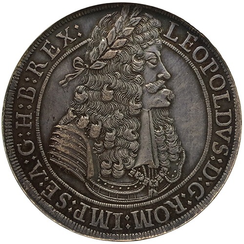 オーストリア 1695年 レオポルド1世 ターラー銀貨 ハプスブルク NGC