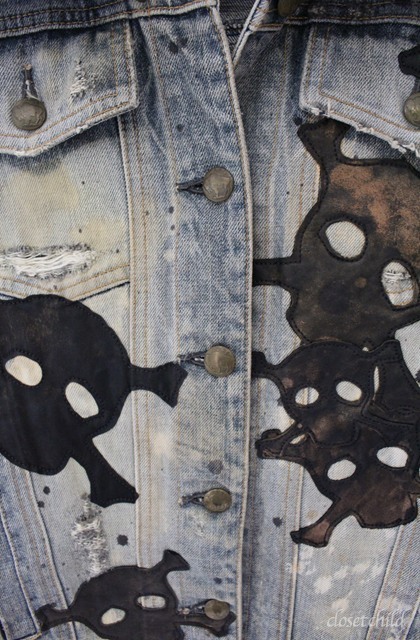 LGB / G-1/LOVE SEX DREAM スカルパッチデニムジャケット G-ジャン 1