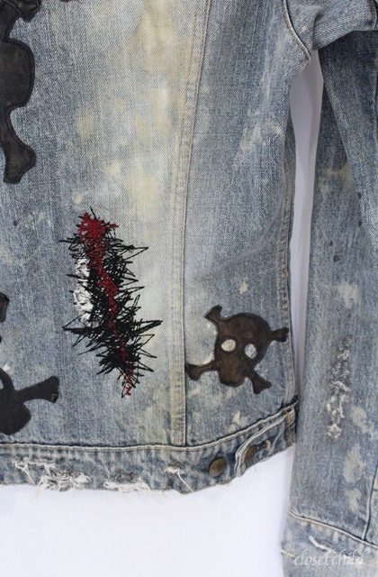 LGB / G-1/LOVE SEX DREAM スカルパッチデニムジャケット G-ジャン 1