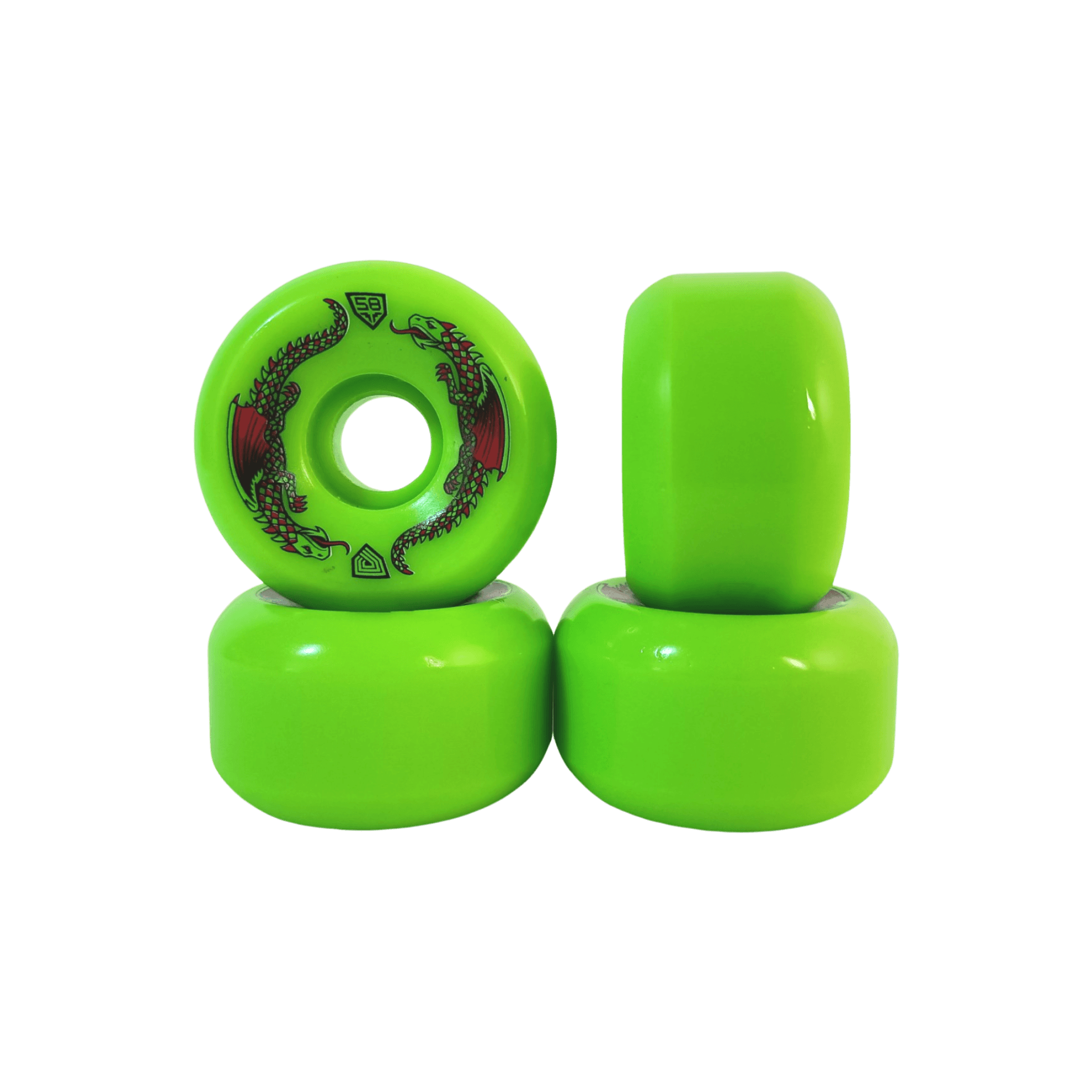 Powell Peralta: Dragon Green Formula Skateboard Wheels – Motion