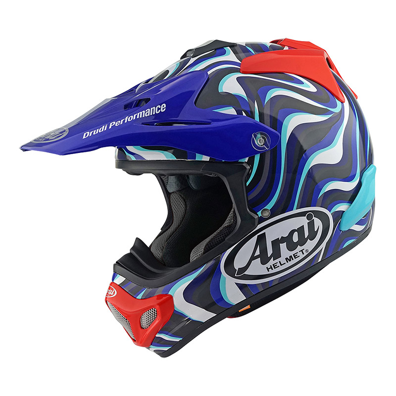 Arai MX-V Evo Stream ヘルメット ブルー | MotoStorm [jp]
