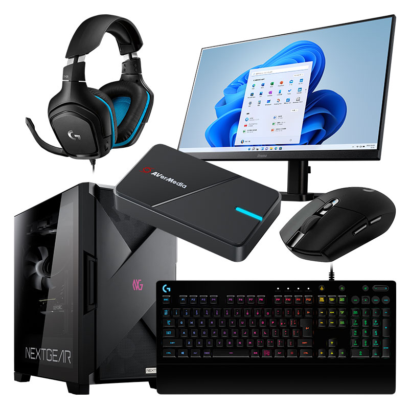 NEXTGEAR JG-A5A60（配信向け/AVerMedia推奨モデル）│デスクトップ