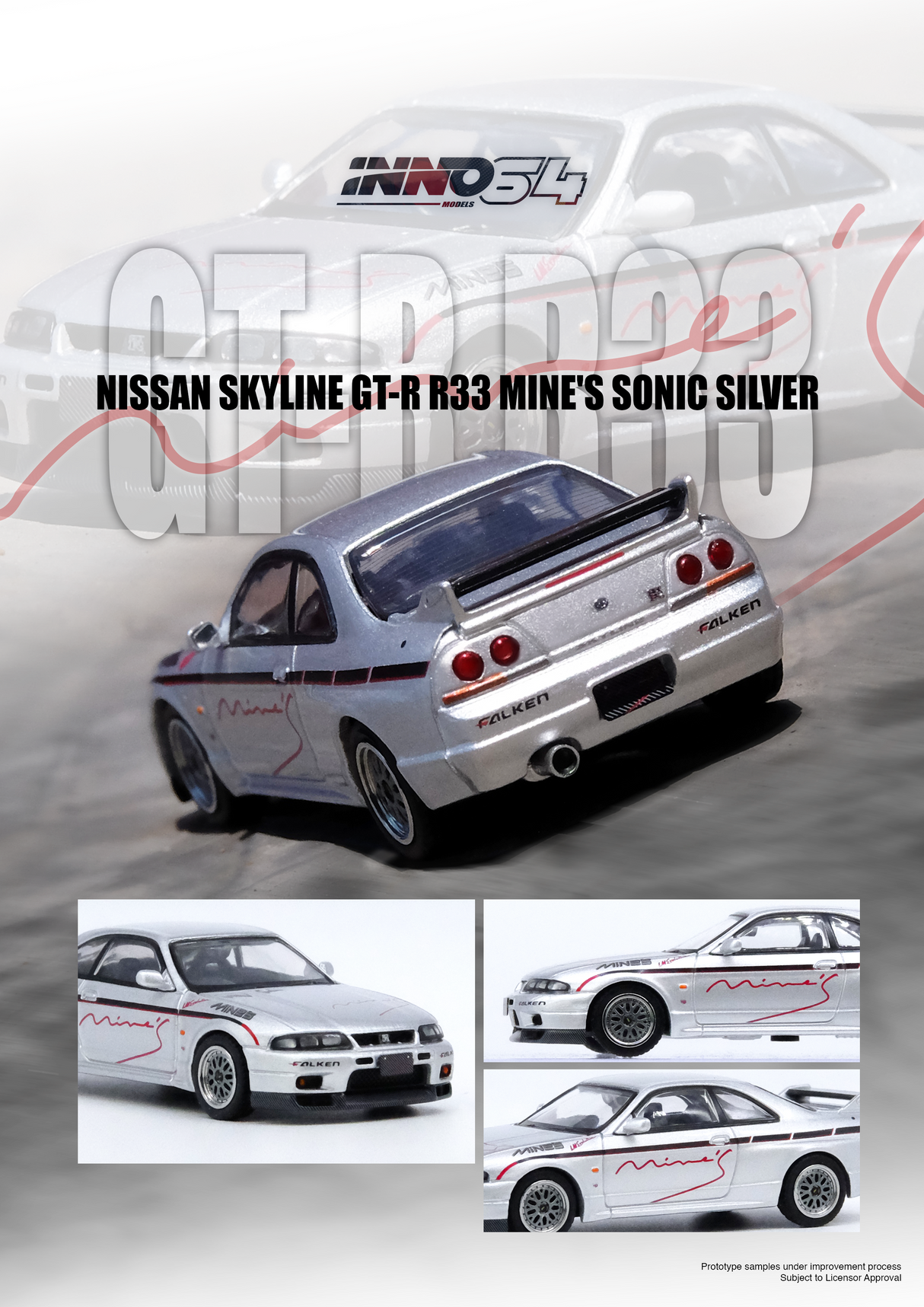 INNO64 1:64 Nissan Skyline GT-R (R33) 