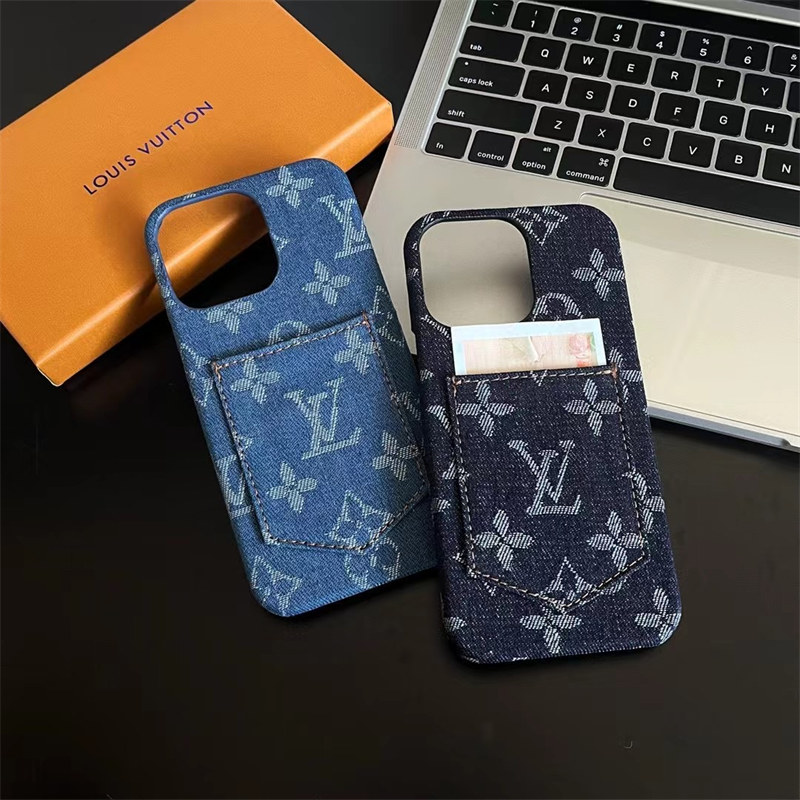 iphone16/15 ケース ルイヴィトン デニム iphone ケース ハイ ブランド