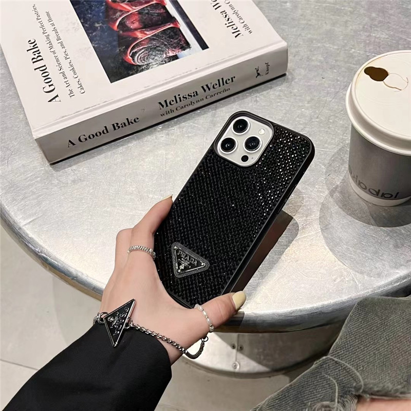 プラダ iphoneケースキラキラ iphoneケース チェーン付き ブランド