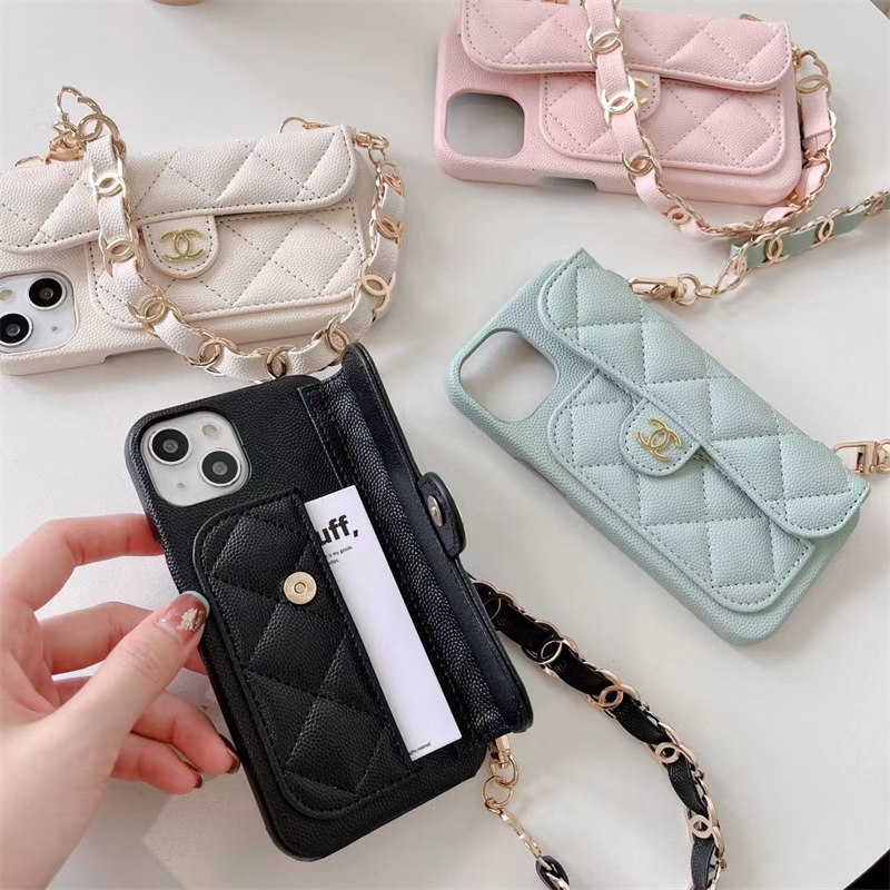 シャネル アイフォンエアー ケース chanel iphoneケース チェーン 付き