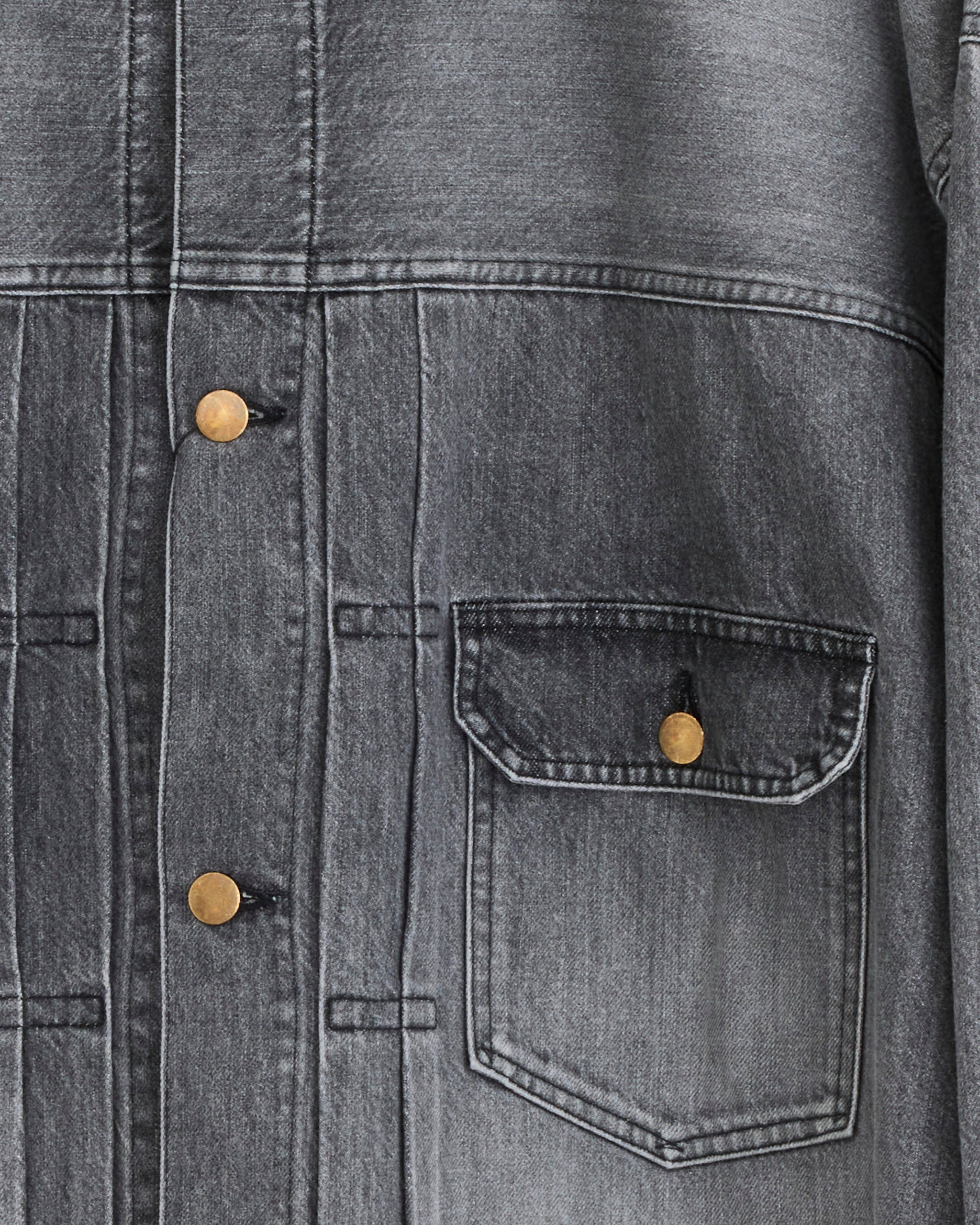 Dyed Duck Blouson in Faded Black