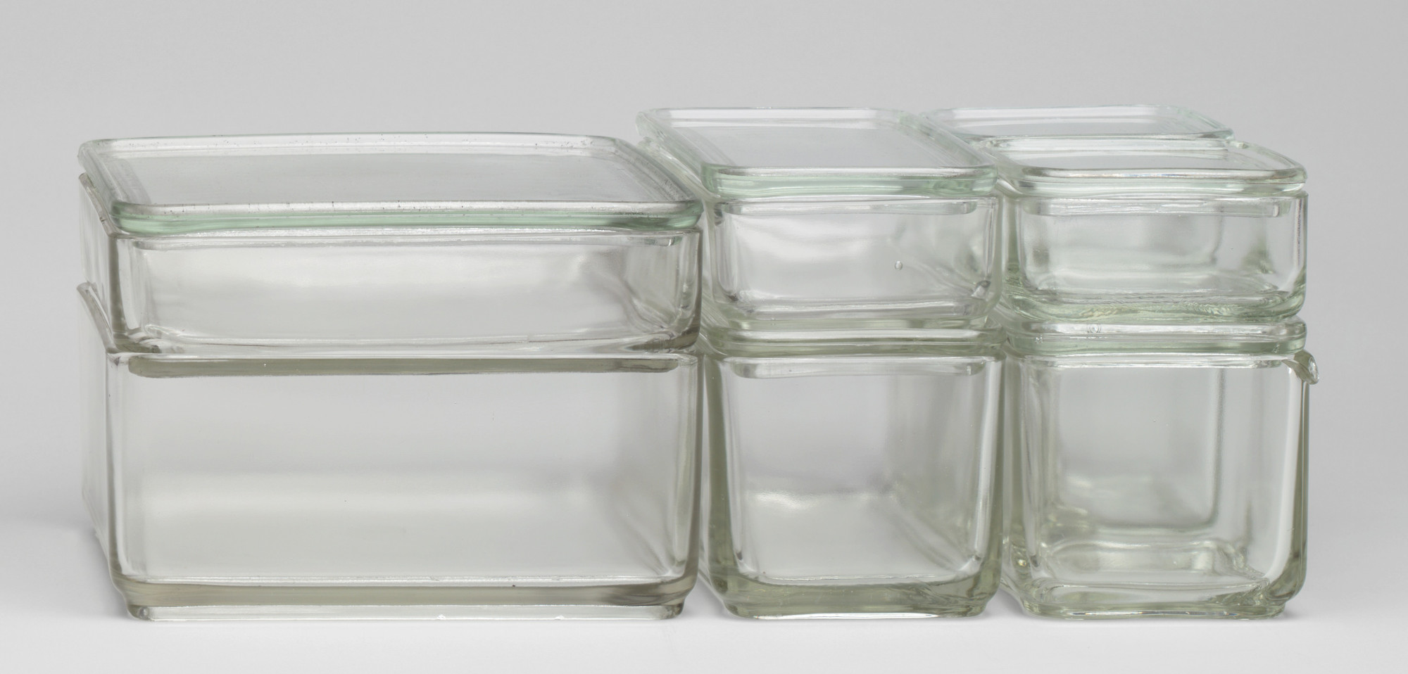 Wilhelm Wagenfeld. Kubus Stacking Storage Containers. 1938 | MoMA