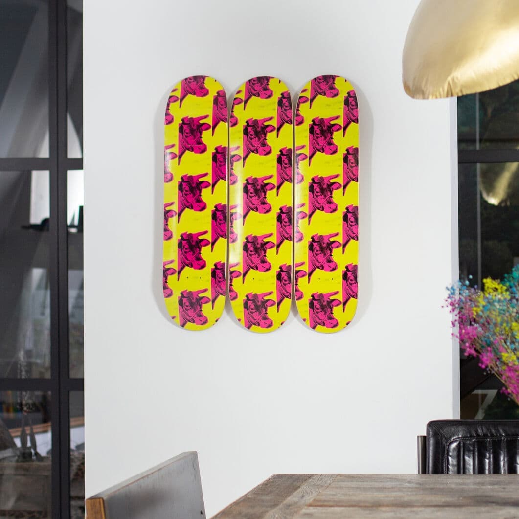 ウォーホル：Cow スケートボード 3点セット(Cow 3点セット)：ポスター