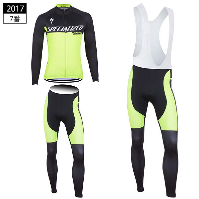 レプリカ スペシャライズド 長袖 ロードジャージ ロングパンツ 自転車