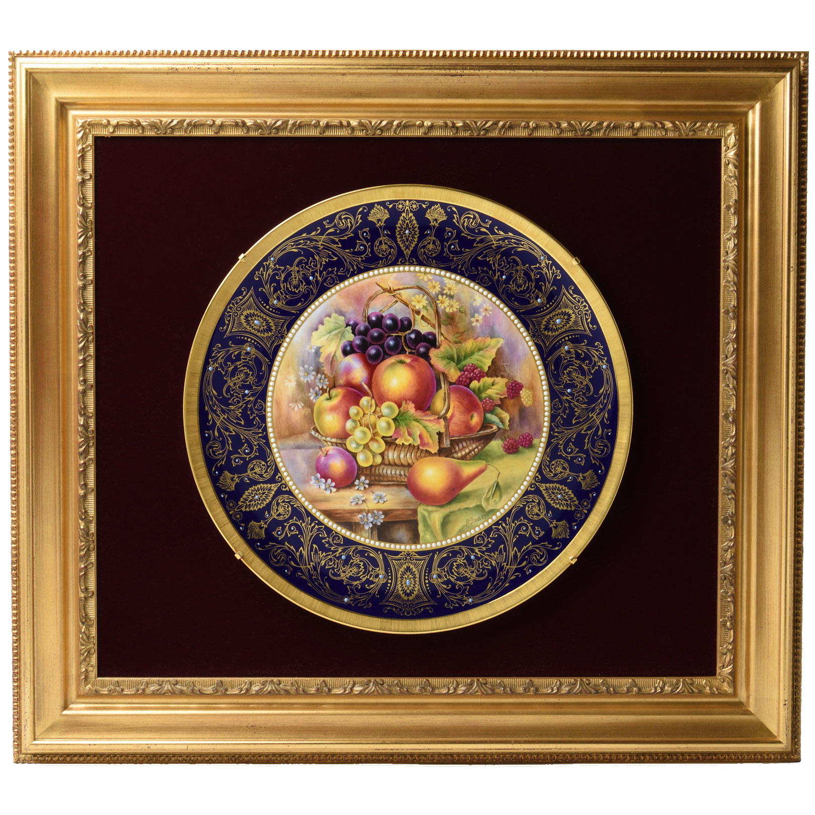 ロイヤルウースター(ROYAL WORCESTER) 飾り皿 ペインテッドフルーツ